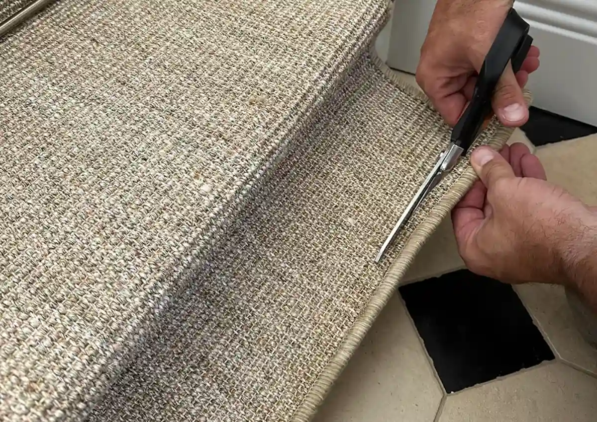 Stair Carpet Border Installation Dubai expert.
