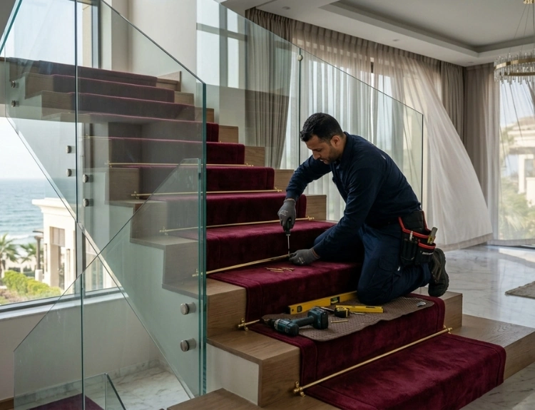Professional Stair Rods Installation Dubai.