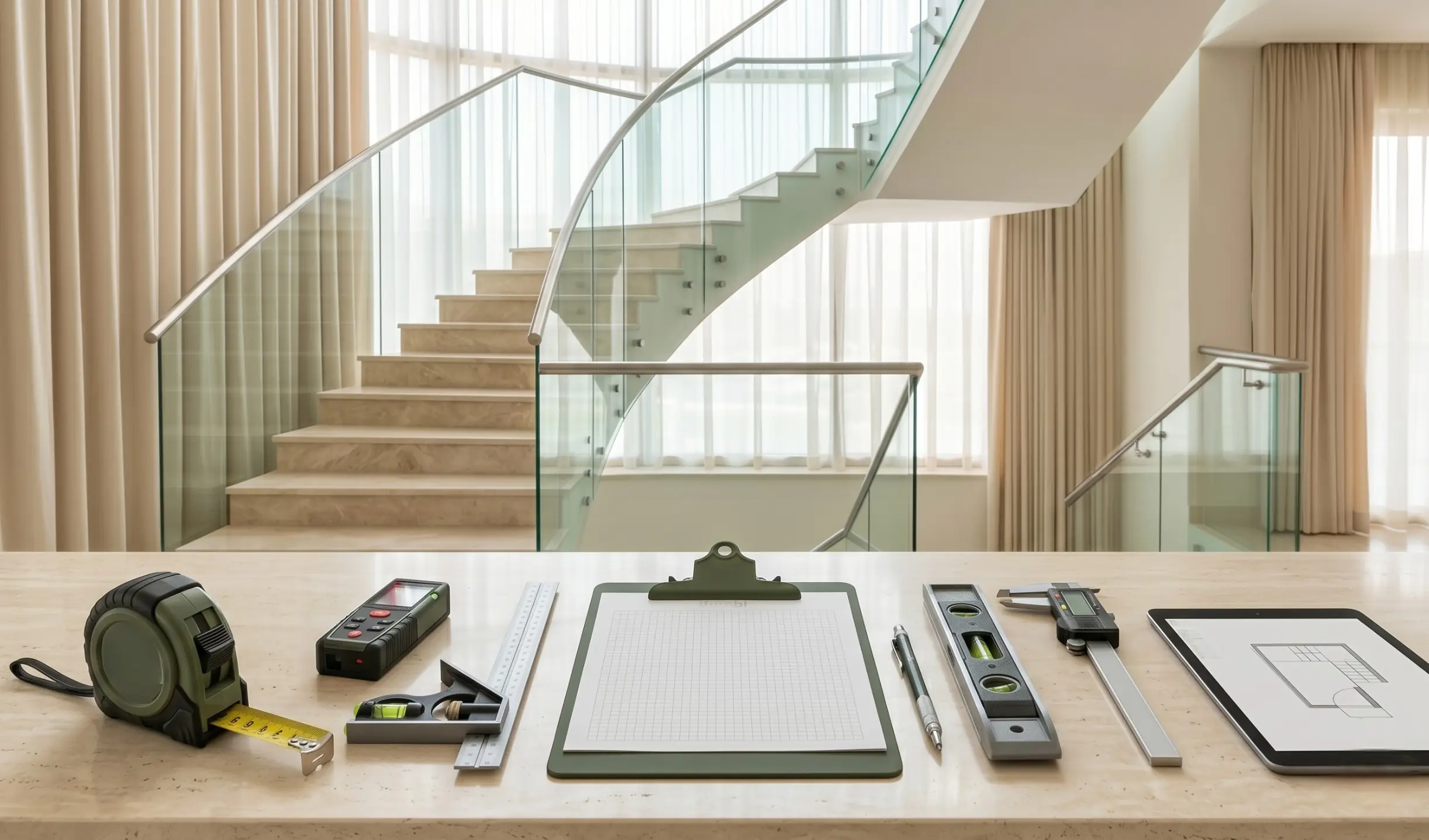 Carpet stair measuring tools Dubai