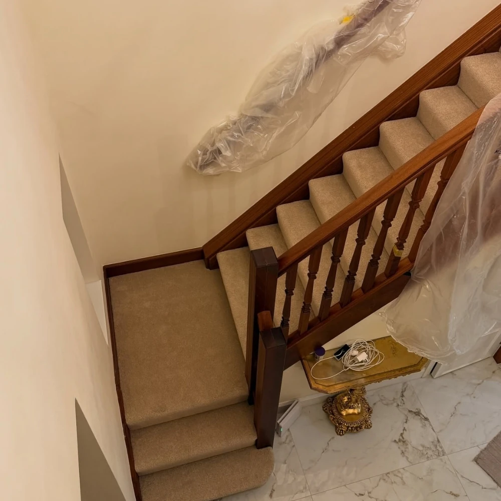 Strong Wall To Wall Stair Carpet.