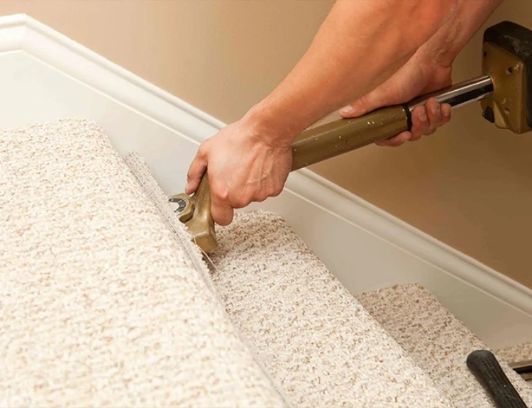 Professional Full Stair Carpeting Installation Dubai.