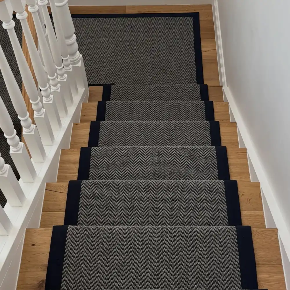 Expert Sisal Stair Carpet Fitting.