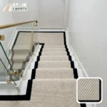 Royale Stair Runner with black border.