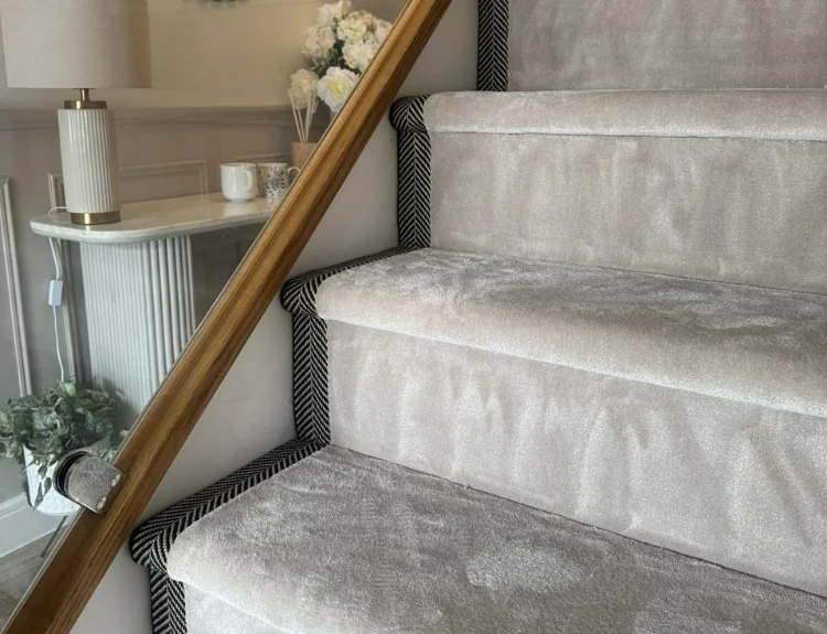 Luxury Plush Velvet Stair Carpets Dubai.