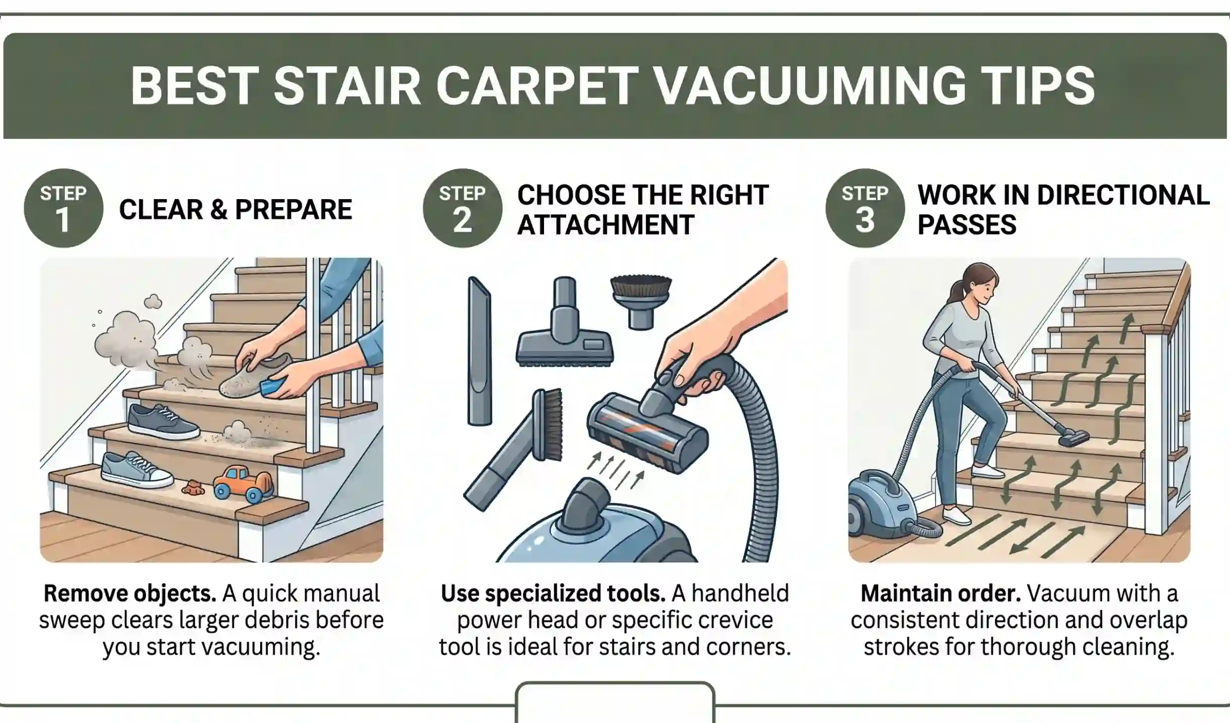 Stair Carpet Cleaning Methods for High-Traffic Areas in Dubai 4 Best Stair Carpet Vacuuming Tips