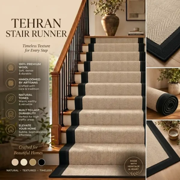 Tehran Stair Runner Carpet Wool
