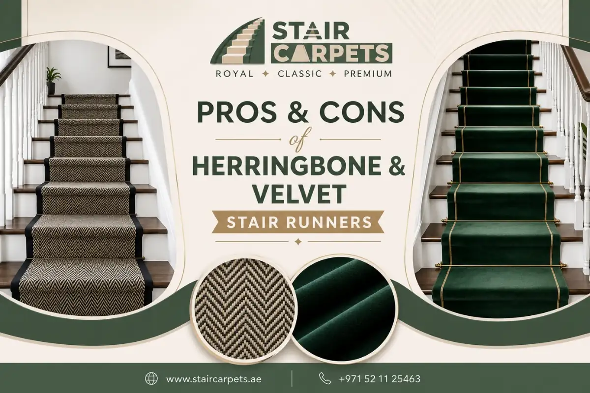 Velvet vs Herringbone Stair Runners 6 Pros and Cons Herringbone vs Velvet